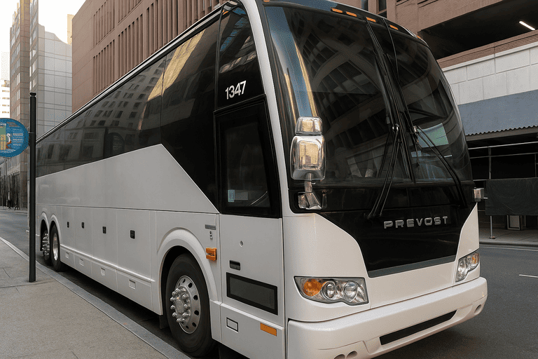 a Charter Bus Rental West Bloomfield coach bus